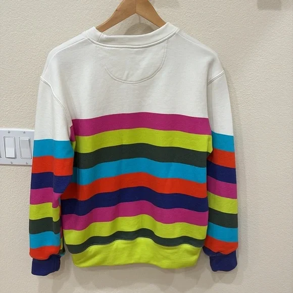 THE KIT JJ Sweatshirt | Confetti Stripe—FABULOUS Fabric and Colors—BEACH—Day—New - Picture 8 of 9